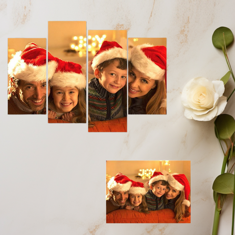 Custom Photo Frameless 4-Piece Canvas Set