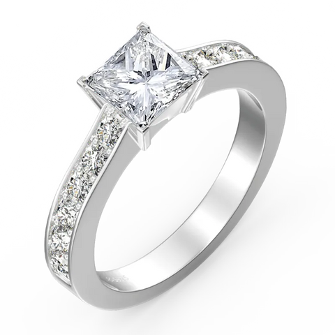 Personalized Birthstone Silver Ring