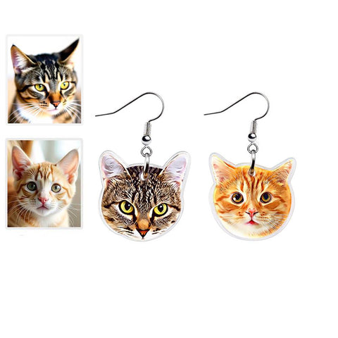 "Pawsonalized" Pet Face Earrings: Furry Friend Forever Close