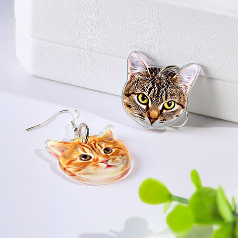 "Pawsonalized" Pet Face Earrings: Furry Friend Forever Close