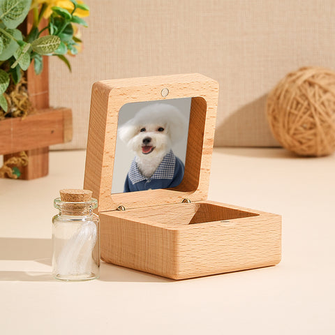 "Always In My Heart" Custom Pet Fur Memorial Box