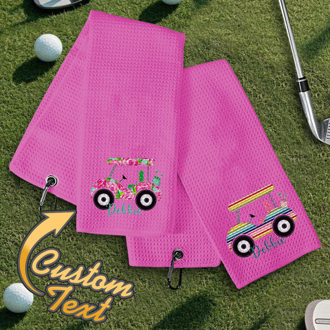 Personalized Women’s Golf Towel with Custom Embroidered Name