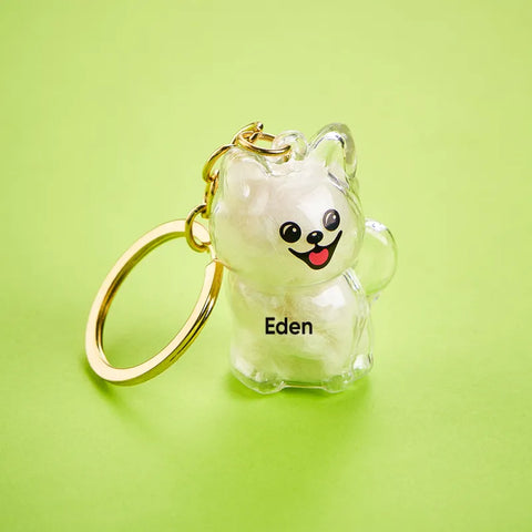 Custom Name Dog Hair Collector Keychain/Bag Charm