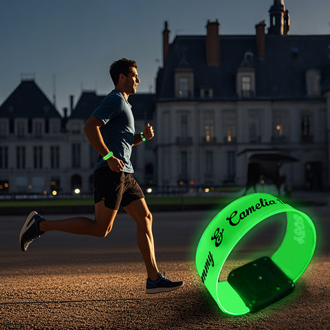 Personalized LED Glow Bracelets with Custom Photo and Text Party Event Favors