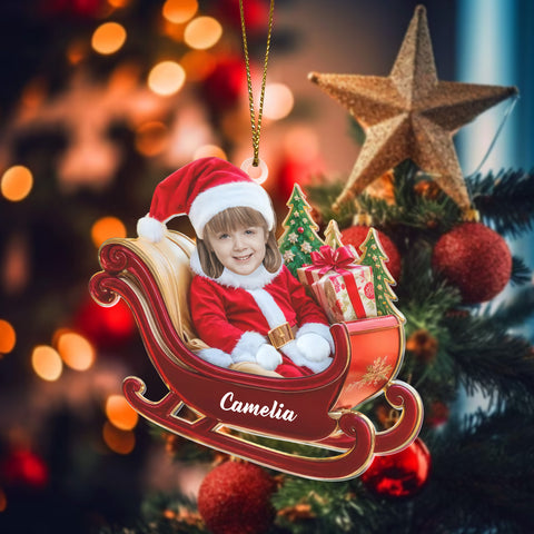 Custom Photo Ornament Baby's First Christmas Ornament