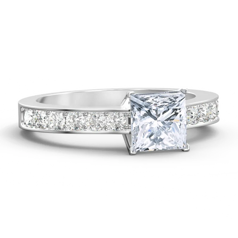 Personalized Birthstone Silver Ring