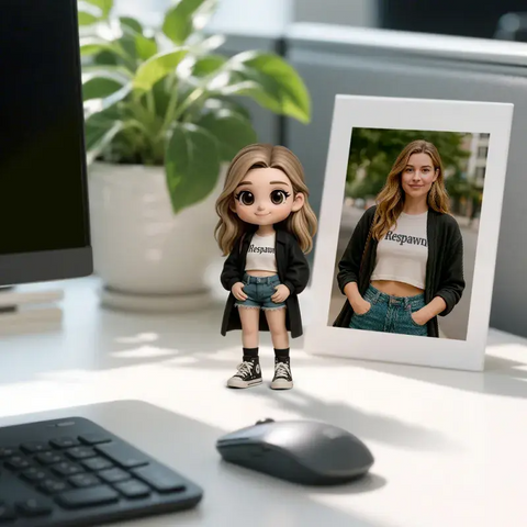 Cute Custom 3D Mini Figure Office Desk Figurine