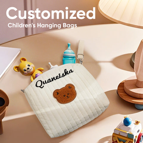Sweet Bear Stroller Organizer with Custom Name