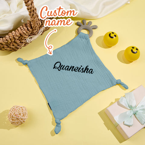 Personalized Baby Comfort Blanket with Embroidered Name