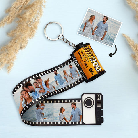 Precious Moments in a Roll Custom Photo Film Keychain