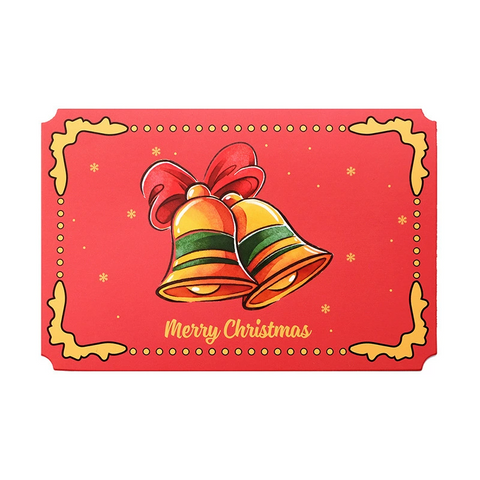 Merry Christmas Folded Card 2025 – Vintage Minimalist Design