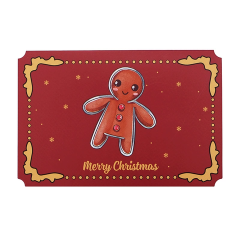 Merry Christmas Folded Card 2025 – Vintage Minimalist Design