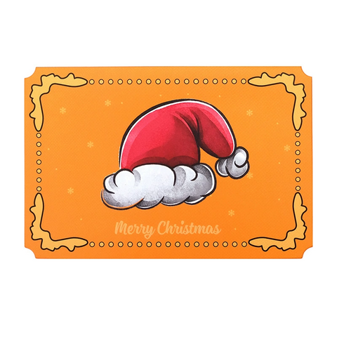 Merry Christmas Folded Card 2025 – Vintage Minimalist Design