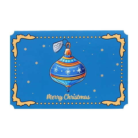 Merry Christmas Folded Card 2025 – Vintage Minimalist Design
