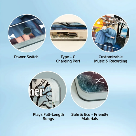 Couple Growing Old Together Walking Into The Sunset Custom Music Fridge Magnet