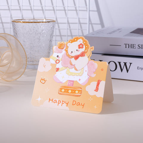 Cartoon Animal Birthday Card for Kids