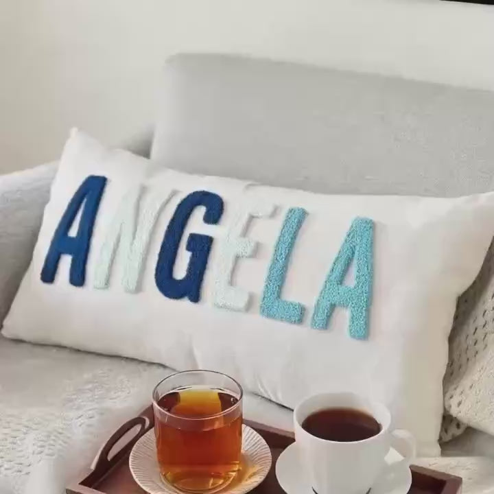 Personalized Baby Girl Room Pillow Cover with the Name