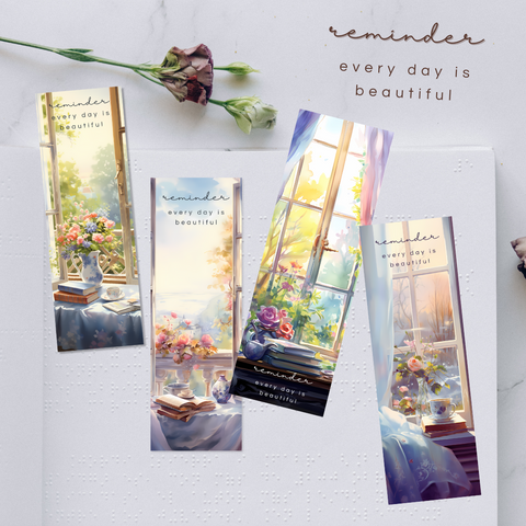 Everyday is Beautiful Watercolor Bookmark Set